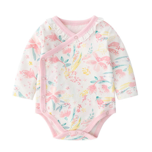 Baby Girl Long Sleeve Jumpsuit Baby Cute Printed Fart Jacket